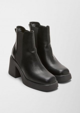 s.Oliver Stiefel mit Blockabsatz - schwarz