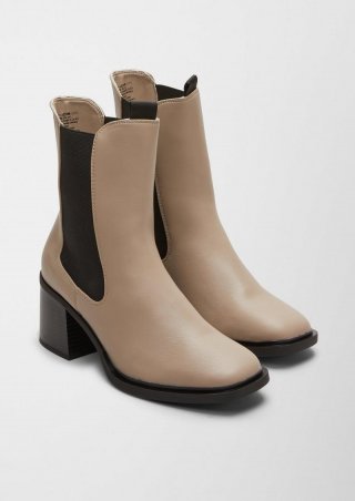 s.Oliver Stiefeletten mit Blockabsatz - hellbraun