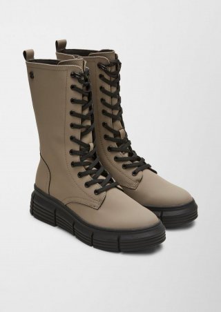 s.Oliver Stiefel mit Schnürung - hellbraun