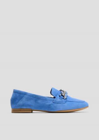 s.Oliver Loafer aus Ziegenleder - royalblau