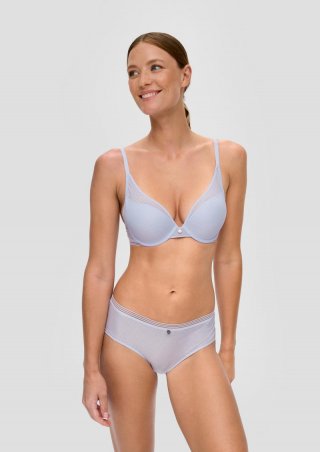 s.Oliver Push-up-BH in Streifenoptik - hellblau