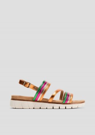 s.Oliver Sandalen mit Riemen und profilierter Sohle - mehrfarbig