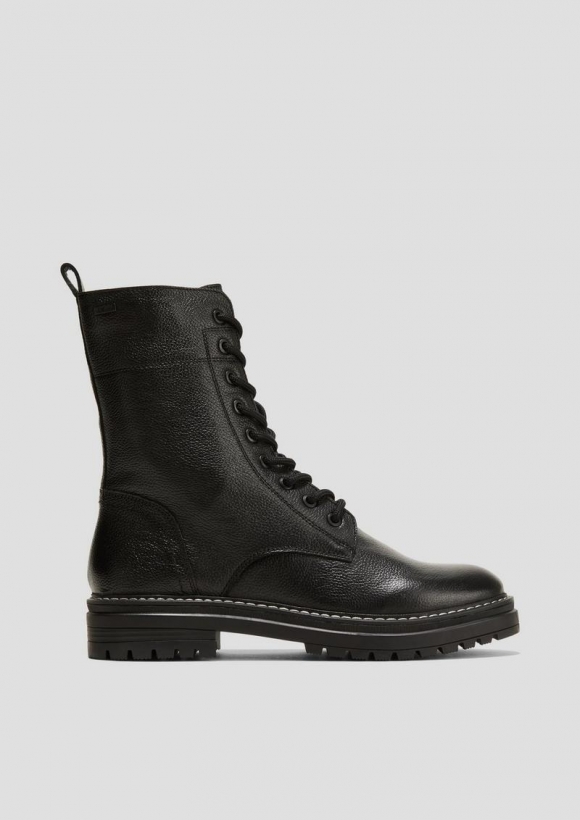 s.Oliver Stiefel aus Rindsleder - schwarz