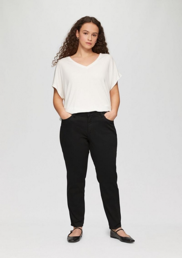 s.Oliver Ankle-Jeans / Skinny Fit / Mid Rise / Skinny Leg - schwarz