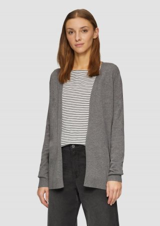 s.Oliver Cardigan aus Viskose-Baumwollmix - graphit