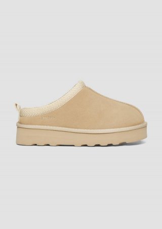 s.Oliver Pantoletten aus Leder - beige