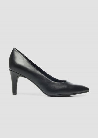 s.Oliver Pumps in Leder-Optik - schwarz