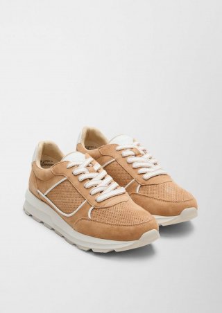 s.Oliver Sneaker aus Rindleder - hellbraun