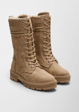 s.Oliver Winterstiefel mit Teddyplüsch - hellbraun