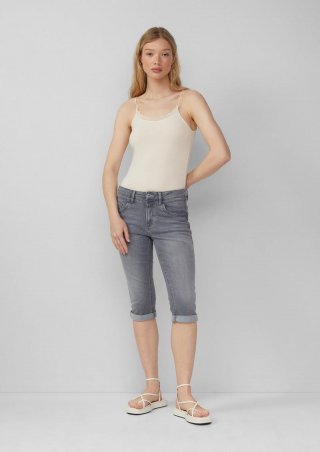 s.Oliver Capri-Jeans Catie / Slim Fit / Mid Rise - steingrau