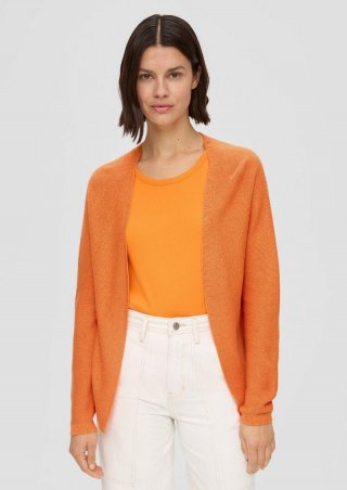 s.Oliver Strickjacke aus Viskosemix - orange