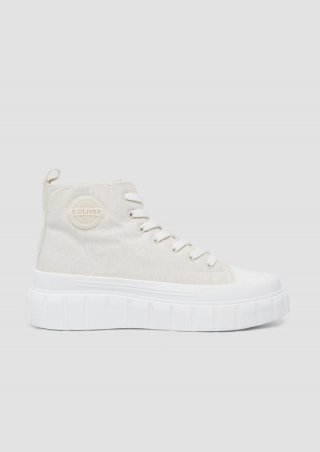 s.Oliver Chunky Sneaker mit Logo-Detail - creme