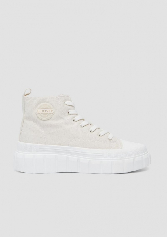s.Oliver Chunky Sneaker mit Logo-Detail - creme