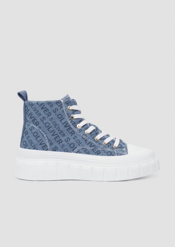 s.Oliver Chunky Sneaker mit Logo-Detail - blau