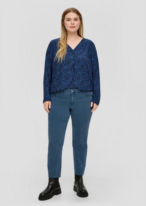 s.Oliver Jeans Slim / Mid Rise - dunkelblau