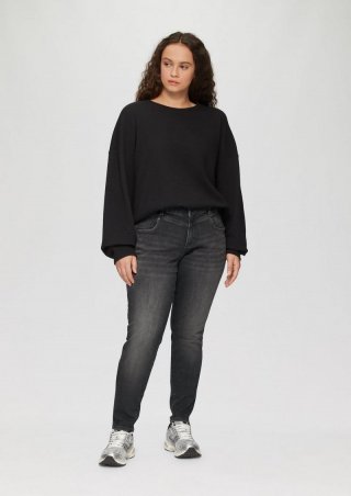 s.Oliver Jeans / Skinny Fit / Mid Rise / Skinny Leg / Superstretch - graphit