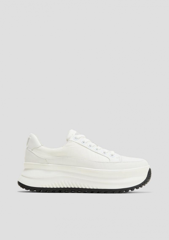 s.Oliver Hoher Sneaker in Bicolour-Optik - weiß