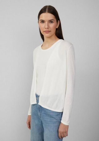 s.Oliver Leichte Strickjacke aus Viskose - ecru