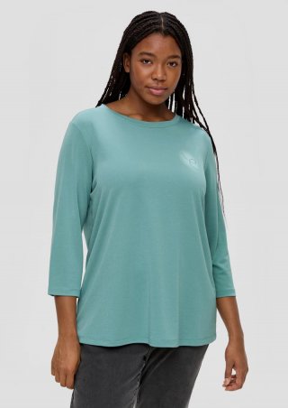 s.Oliver Longsleeve aus Modalmix - helles petrol