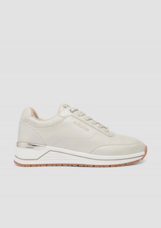 s.Oliver Sneaker in Leder-Optik - creme