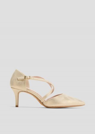 s.Oliver Pumps mit gekreuzten Riemchen - gold