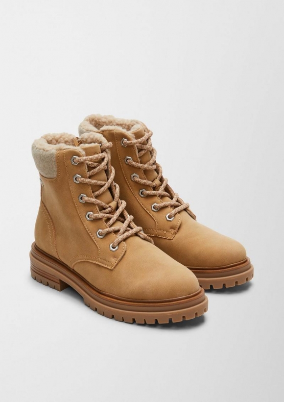 s.Oliver Stiefel im rustikalen Look - hellbraun