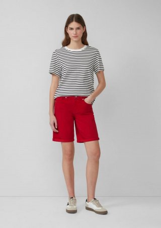 s.Oliver Jeans-Bermuda Karolin / Regular Fit / Mid Rise - mohnrot