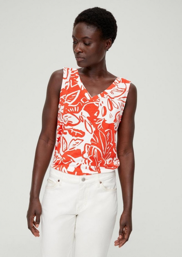 s.Oliver Top aus Modalmix - hellorange
