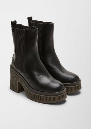 s.Oliver Boots mit Plateausohle - schwarz
