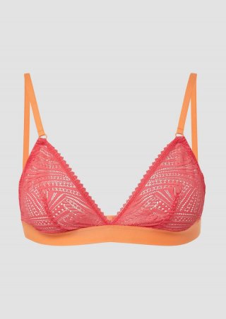 s.Oliver Bralette aus Spitze - koralle