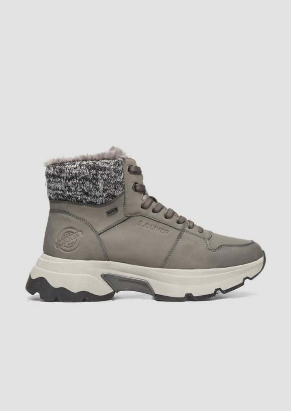 s.Oliver Boots im sportiven Look - grau