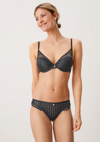 s.Oliver Push-Up BH aus Microfaser - schwarz