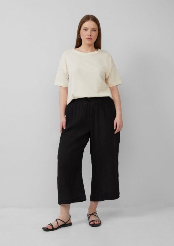 s.Oliver Culotte aus Viskosemix - schwarz