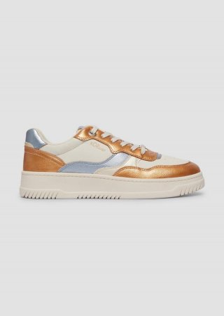 s.Oliver Sneaker mit modischem Colour-Blocking - beige