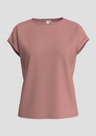 s.Oliver Loose Fit-Shirt im Lyocellmix - altrosa