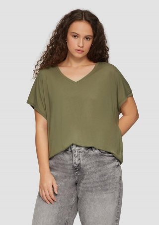 s.Oliver Longshirt aus Modalmix - tannengrün