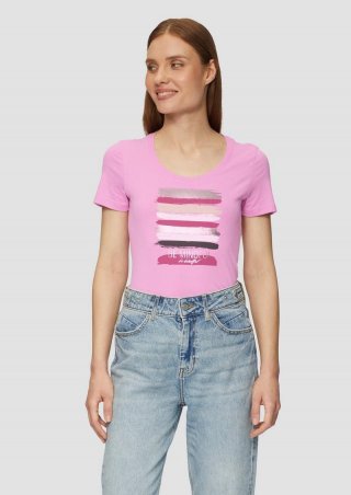 s.Oliver T-Shirt mit Frontprint - pink