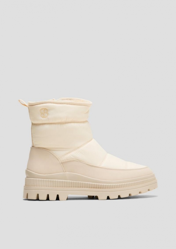 s.Oliver Warm gefütterte Schneeboots - creme