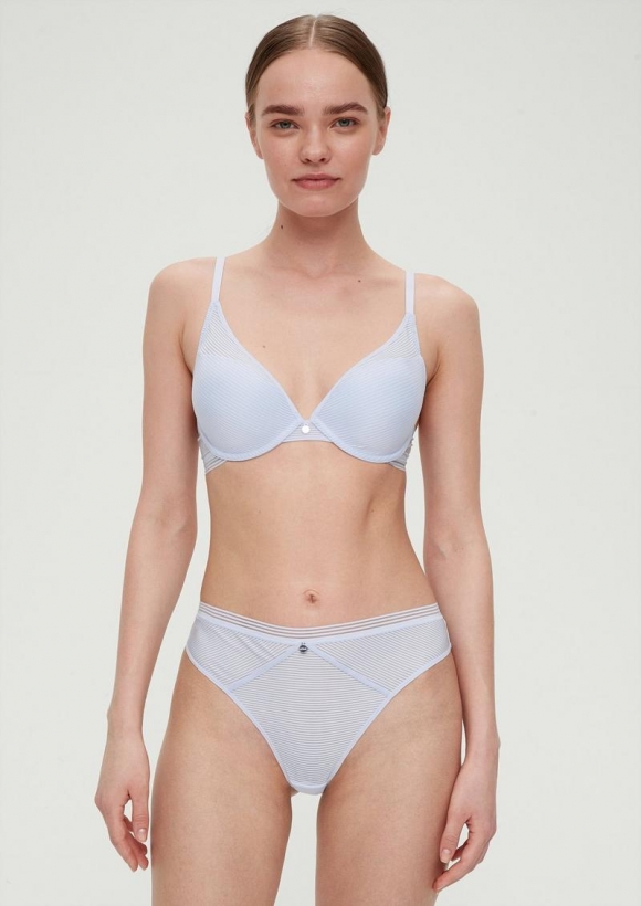 s.Oliver String mit Mesh-Details - hellblau
