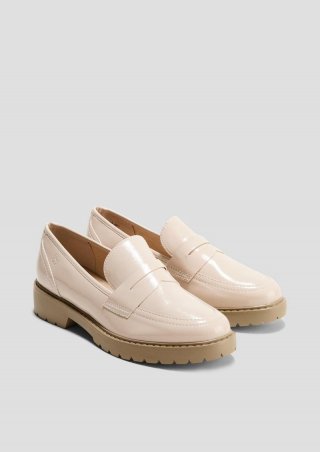 s.Oliver Loafer in Leder-Optik - beige