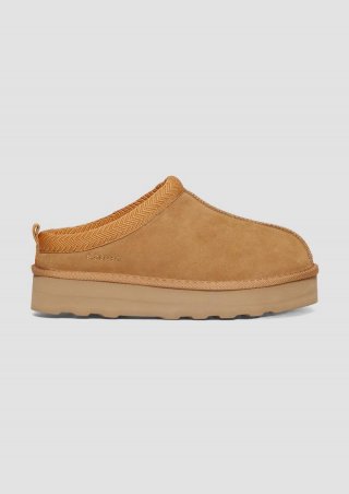 s.Oliver Pantoletten aus Leder - cognac