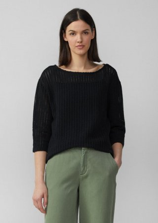 s.Oliver Luftiges T-Shirt im Relaxed Fit - schwarz
