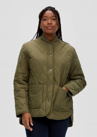 s.Oliver Steppjacke mit Stehkragen - olivgrün