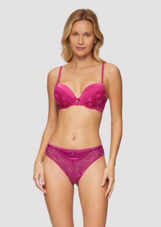 s.Oliver Spitzenstring mit Cut-Out - pink