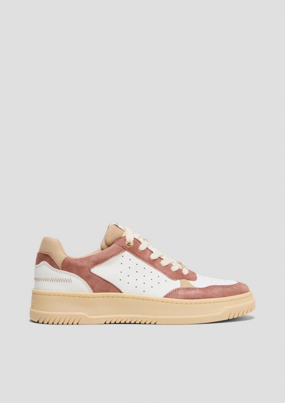 s.Oliver Sneaker in Colour-Blocking-Optik - altrosa