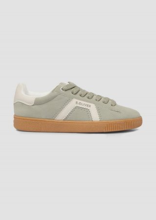 s.Oliver Sneaker in Bicolour-Optik - olivgrün