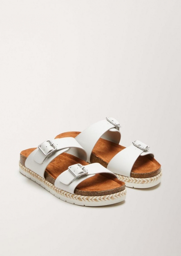 s.Oliver Sandalen mit Flecht-Detail - weiß