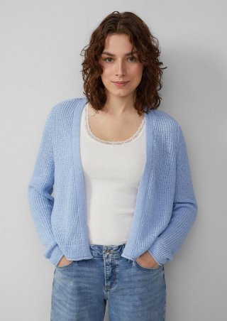 s.Oliver Strickjacke aus Bändchengarn - hellblau