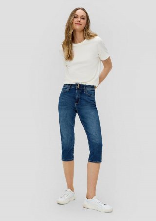 s.Oliver Capri-Jeans Betsy / Slim Fit / Mid Rise / Slim Leg - blau