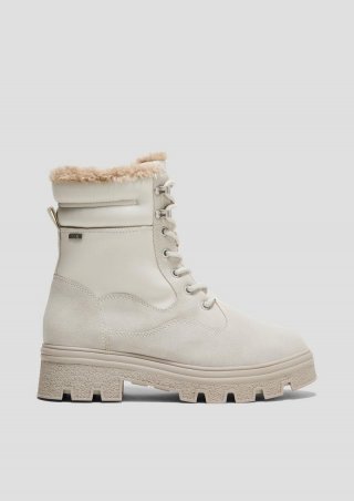 s.Oliver Tex-Stiefel mit Profilsohle - hellgrau